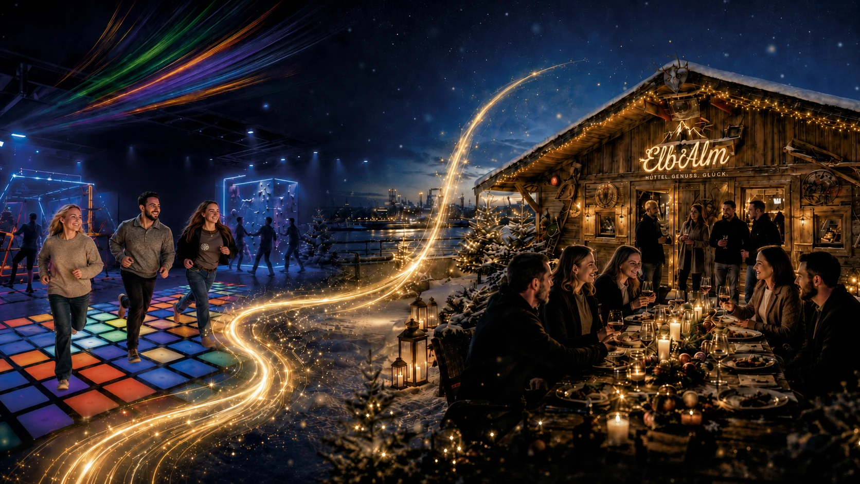 KJAW Special Weihnachtsfeier mit Action und Hüttendinner